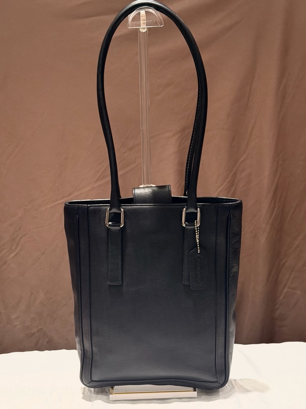 Authentic Vintage COACH Black Bonnie Cashin Legacy Slim Tote (2001) Style #9422